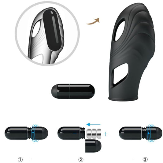 PRETTY LOVE - LICH SILICONE FINGER VIBRATOR BLACK - Toys "n" Us