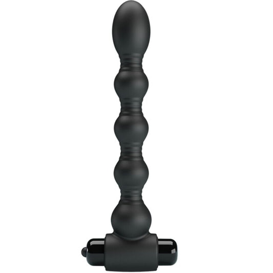 PRETTY LOVE - LYNN SILICONE ANAL PLUG 10 VIBRATIONS BLACK - Toys "n" Us