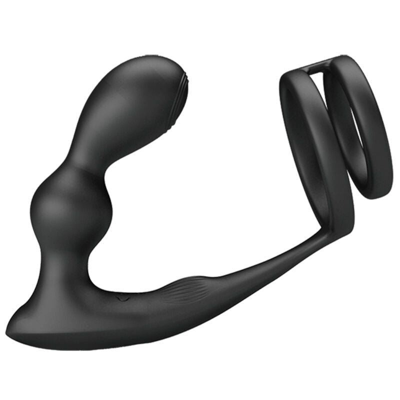 PRETTY LOVE - MARSHALL PENIS RING WITH VIBRATORY ANAL PLUG WITH REMOTE CONTROL - Toys "n" Us