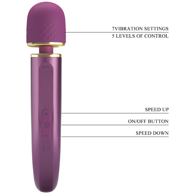 PRETTY LOVE - MASSAGER 7 VIBRATION MODES PURPLE - Toys "n" Us
