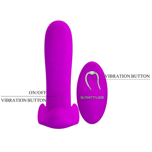 PRETTY LOVE - MASSAGER & VIBRATOR 12 VIBRATIONS REMOTE CONTROL PURPLE - Toys "n" Us