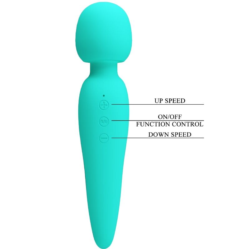 PRETTY LOVE - MEREDITH MASSAGER 12 VIBRATION MODES AQUA GREEN - Toys "n" Us