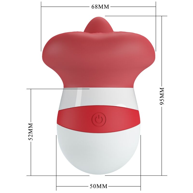 PRETTY LOVE - MINA TONGUE STIMULATOR LIGHT RED - Toys "n" Us