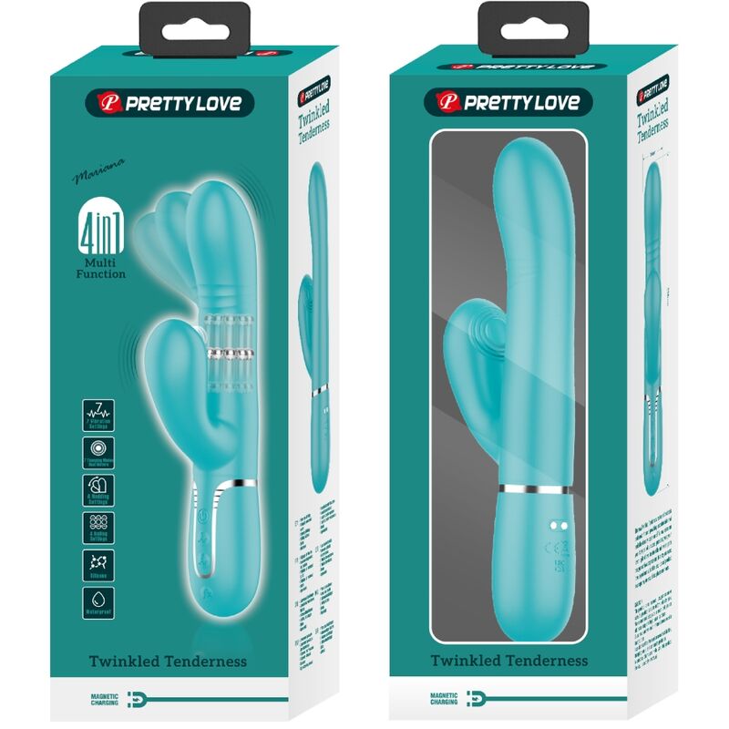 PRETTY LOVE - MULTIFUNCTION G - SPOT VIBRATOR AQUA GREEN - Toys "n" Us