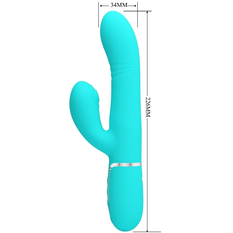 PRETTY LOVE - MULTIFUNCTION G - SPOT VIBRATOR AQUA GREEN - Toys "n" Us