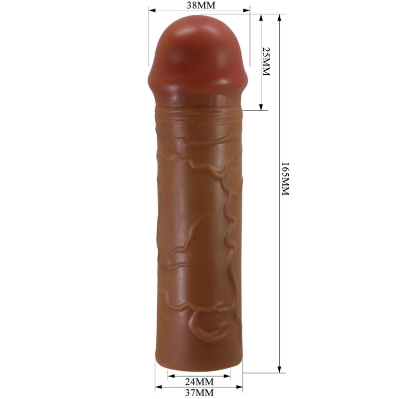 PRETTY LOVE - NILE PENIS SLEEVE WITH 2.5 CM EXTENSION MULATTO - Toys "n" Us