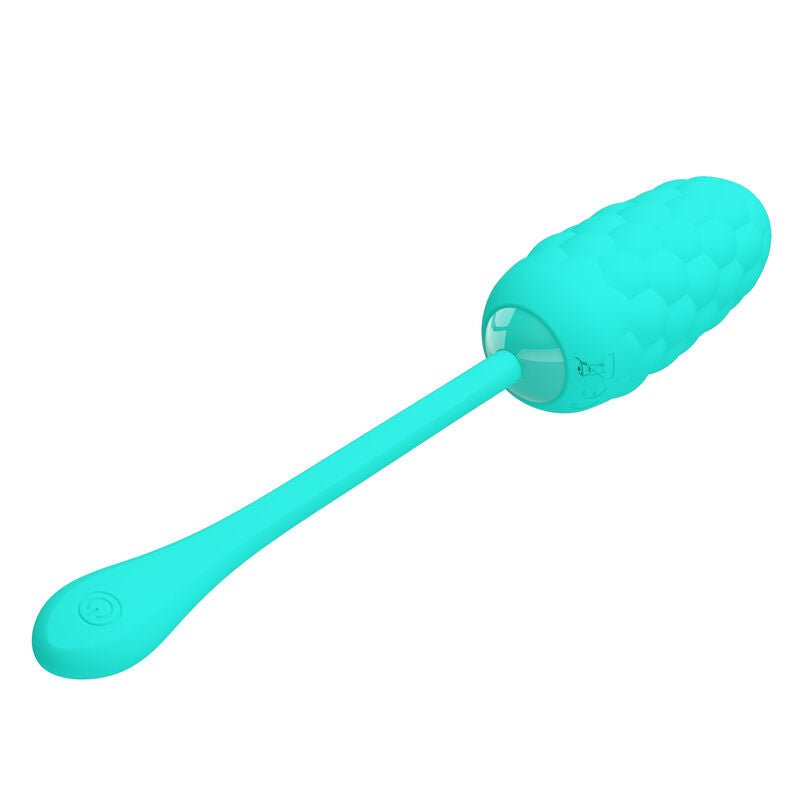 PRETTY LOVE - OVO VIBRANTE COM TEXTURA MARINHA RECARREGVEL AQUA GREEN - Toys "n" Us