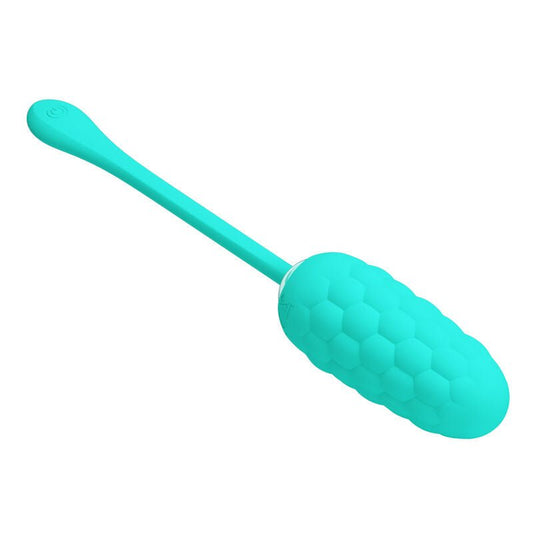 PRETTY LOVE - OVO VIBRANTE COM TEXTURA MARINHA RECARREGVEL AQUA GREEN - Toys "n" Us