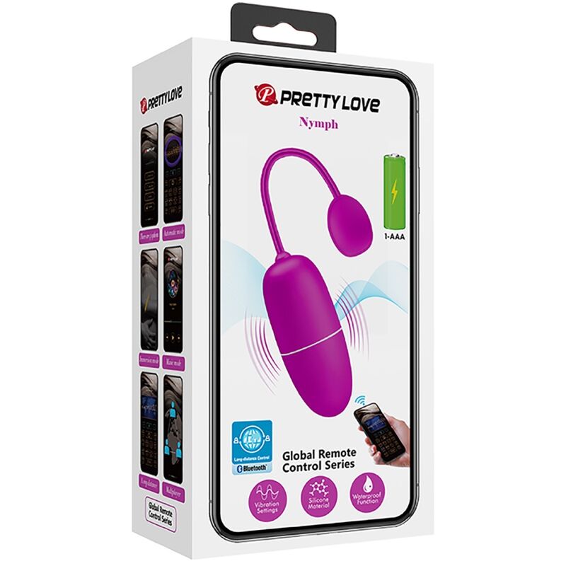 PRETTY LOVE - OVO VIBRANTE NINFA APP CONTROLADO ROXO - Toys "n" Us