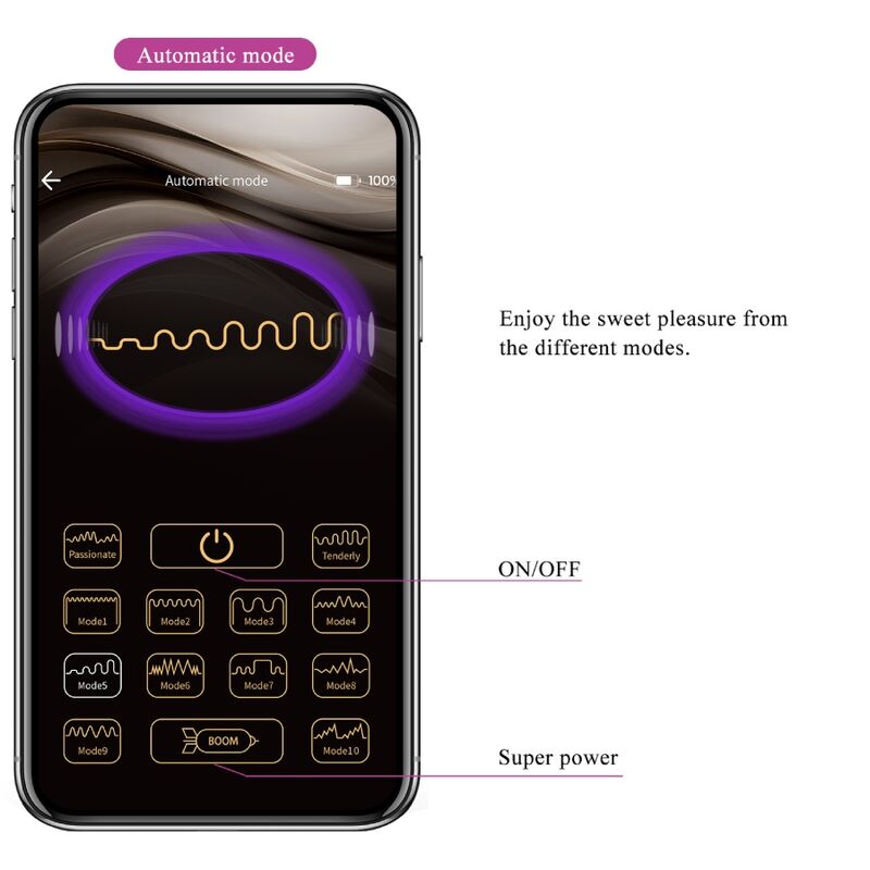 PRETTY LOVE - OVO VIBRANTE NINFA APP CONTROLADO ROXO - Toys "n" Us