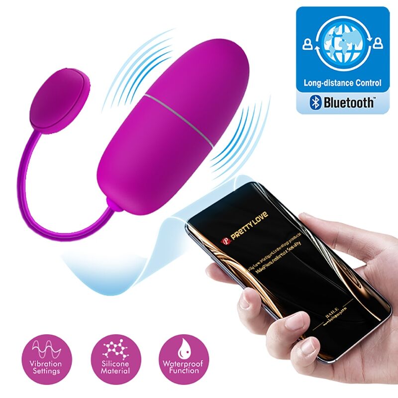 PRETTY LOVE - OVO VIBRANTE NINFA APP CONTROLADO ROXO - Toys "n" Us