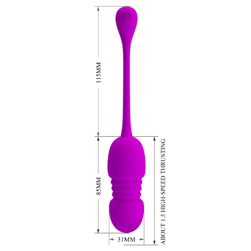 PRETTY LOVE - OVO VIBRATÓRIO RECARREGVEL CALLIE ROXO - Toys "n" Us