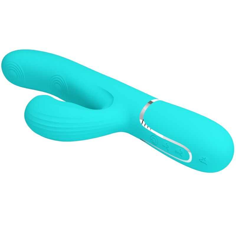 PRETTY LOVE - PERLITA MULTIFUNCTION 3 IN 1 G - SPOT VIBRATOR AQUA GREEN - Toys "n" Us
