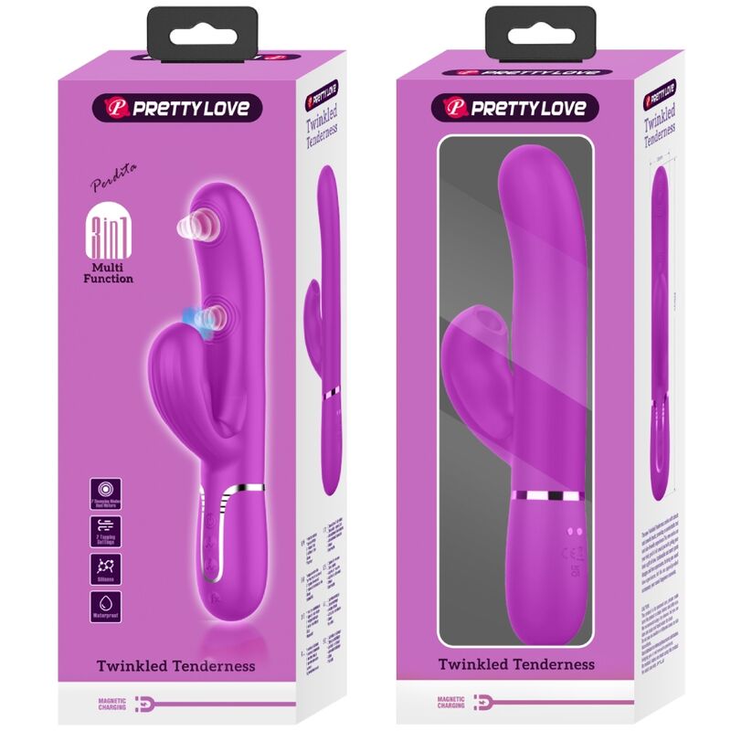 PRETTY LOVE - PERLITA MULTIFUNCTION 3 IN 1 G - SPOT VIBRATOR VIOLET - Toys "n" Us