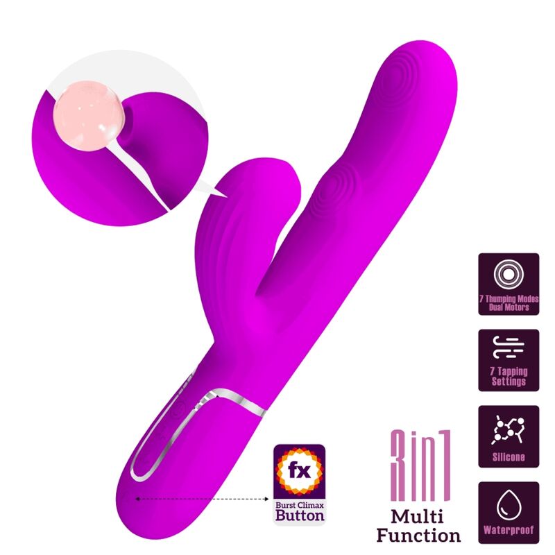 PRETTY LOVE - PERLITA MULTIFUNO 3 EM 1 VIBRADOR G - SPOT VIOLETA - Toys "n" Us