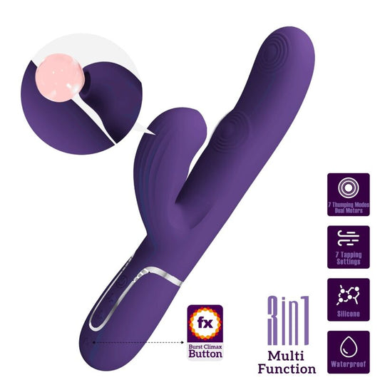 PRETTY LOVE - PERLITA VIBRADOR G - SPOT 3 EM 1 MULTIFUNO ROXO - Toys "n" Us