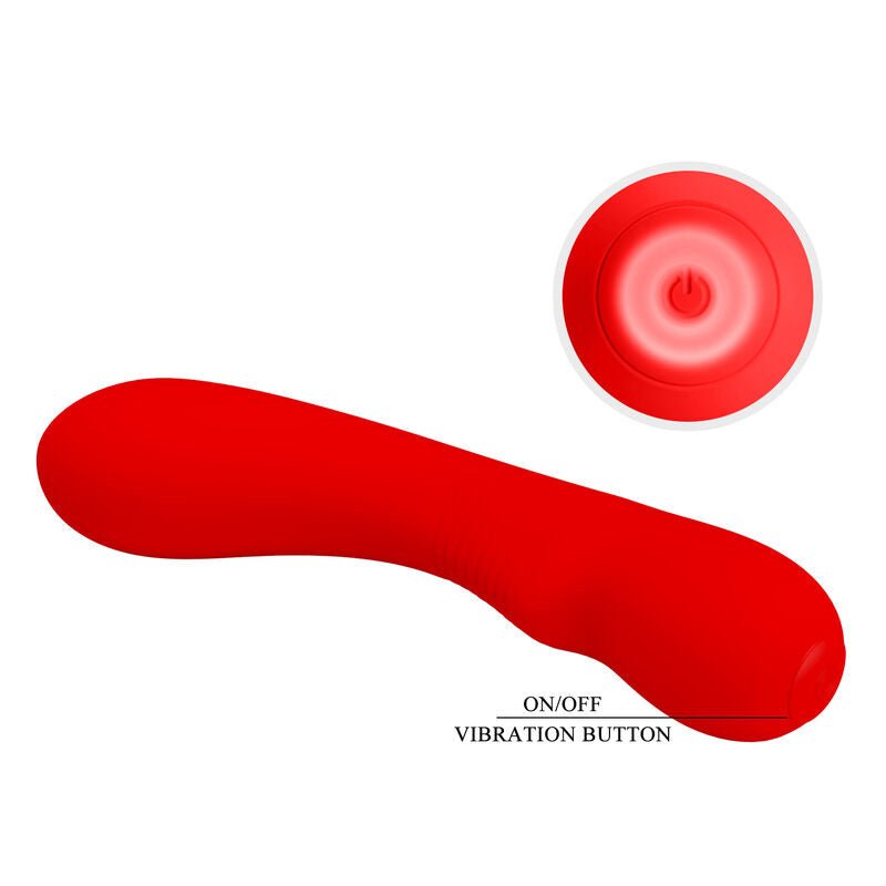 PRETTY LOVE - PRESCOTT RECHARGEABLE VIBRATOR RED - Toys "n" Us