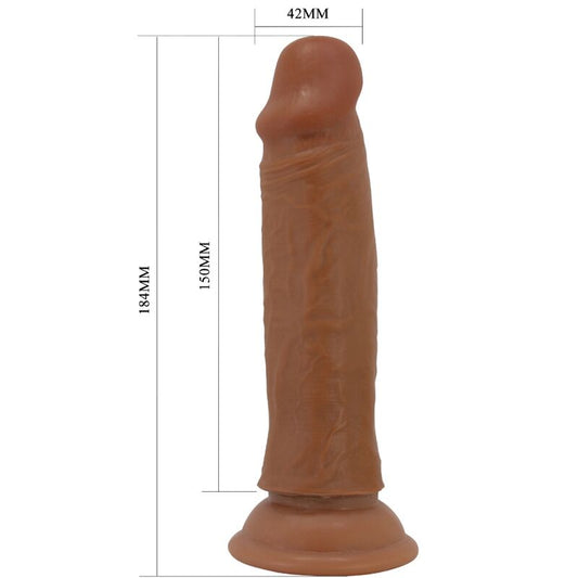 PRETTY LOVE - QUENTIN REALISTIC DILDO 18 CM BROWN - Toys "n" Us