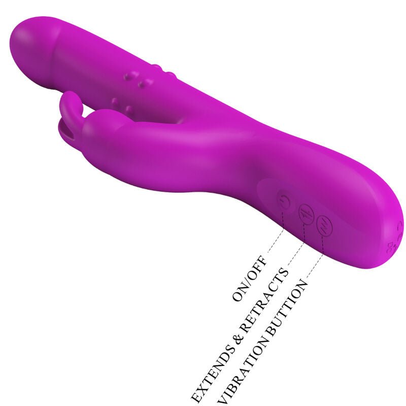PRETTY LOVE - REESE VIBRATOR WITH PURPLE ROTATION - Toys "n" Us