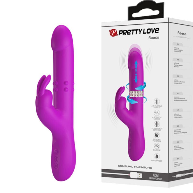 PRETTY LOVE - REESE VIBRATOR WITH PURPLE ROTATION - Toys "n" Us