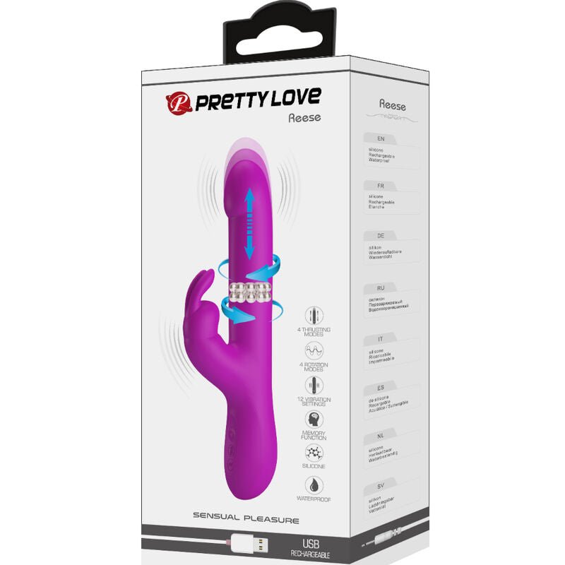 PRETTY LOVE - REESE VIBRATOR WITH PURPLE ROTATION - Toys "n" Us