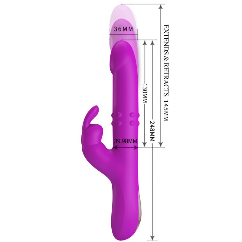 PRETTY LOVE - REESE VIBRATOR WITH PURPLE ROTATION - Toys "n" Us