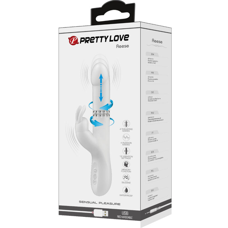 PRETTY LOVE - REESE VIBRATOR WITH SILVER ROTATION - Toys "n" Us
