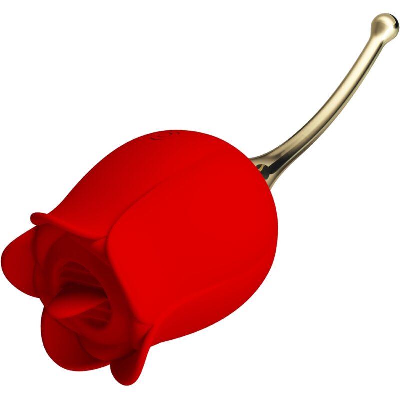 PRETTY LOVE - ROSE LOVER ROSE CLITORIS STIMULATOR 12 VIBRATIONS RED - Toys "n" Us