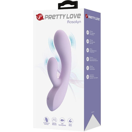 PRETTY LOVE - ROSOLYN RABBIT VIBRATOR 10 VIBRATIONS PURPLE - Toys "n" Us