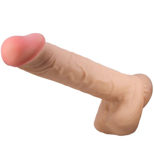PRETTY LOVE - SÉRIE SLIDING SKIN DILDO REALÍSTICO COM VENTOSA DESLIZANTE PELE CARNE 26 CM - Toys "n" Us
