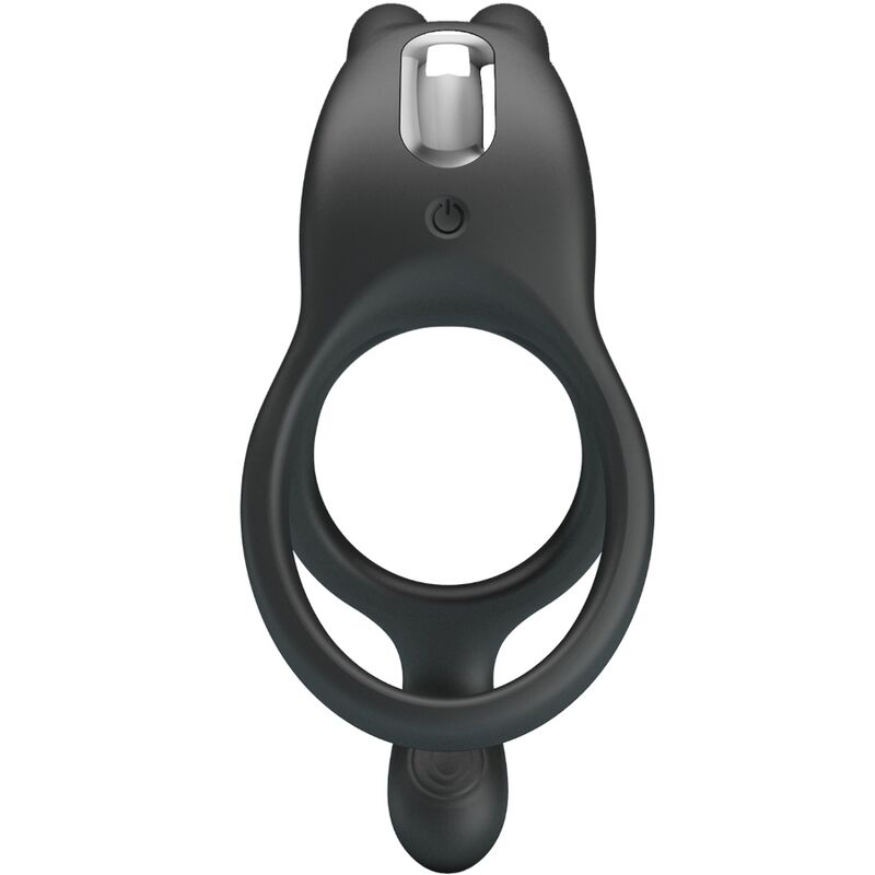 PRETTY LOVE - SETH DOUBLE VIBRATING RING RABBIT 7 VIBRATIONS BLACK - Toys "n" Us