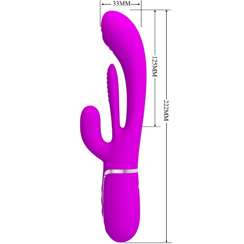 PRETTY LOVE - SHANIA TRIPLE RABBIT VIBRATOR MULTIFUNCTION PINK - Toys "n" Us