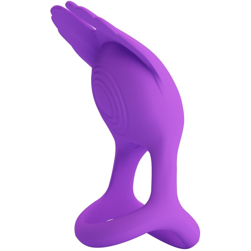 PRETTY LOVE - SILAS VIBRANT PENIS RING 7 VIBRATIONS PURPLE SILICONE - Toys "n" Us