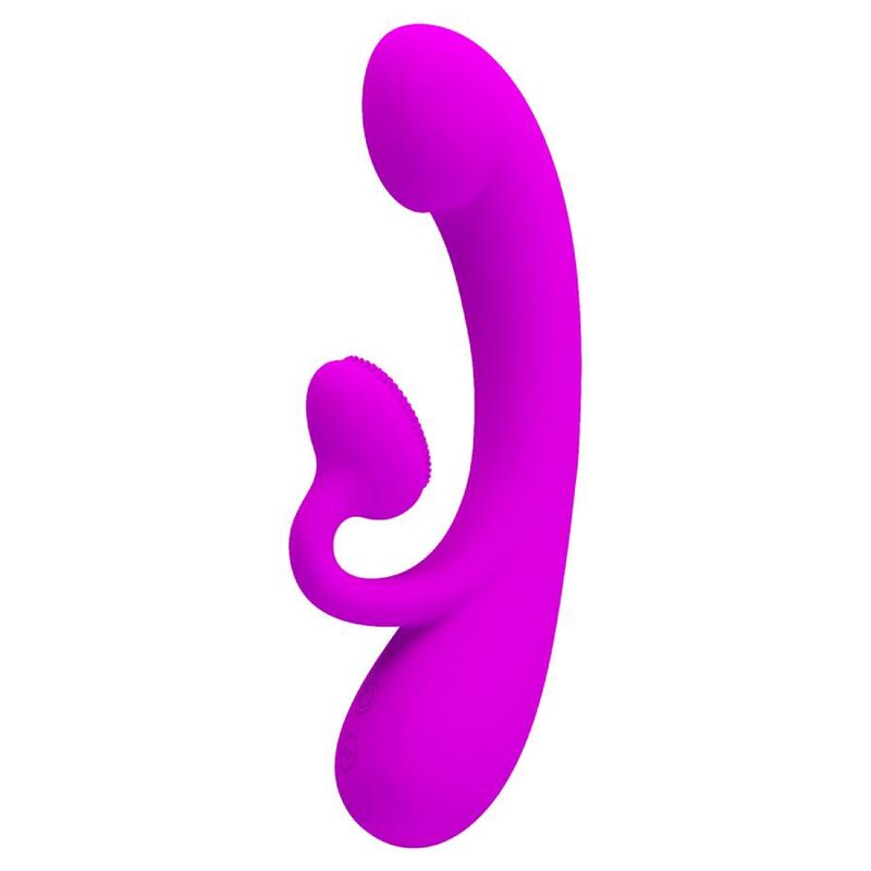 PRETTY LOVE - SINCERE VIBRATOR AND CLITORIS SUCKER PURPLE SILICONE - Toys "n" Us