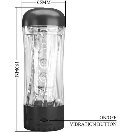 PRETTY LOVE - TAMARA MALE MASTURBATOR MULTI - SPEED VIBRATOR BLACK - Toys "n" Us