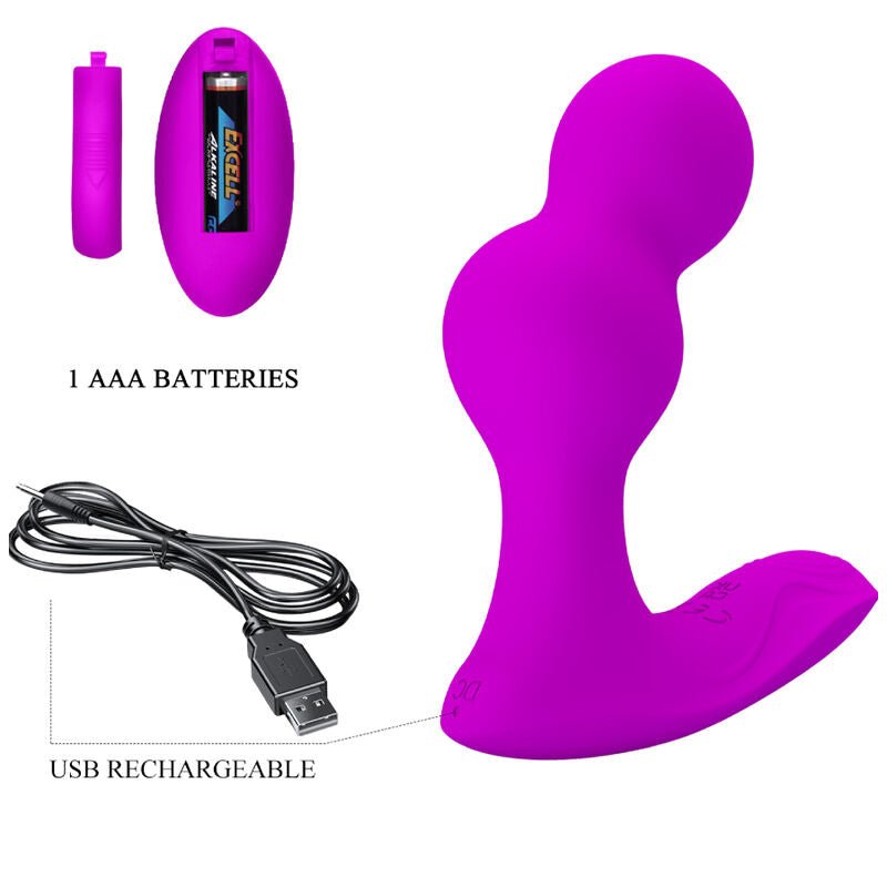 PRETTY LOVE - TERRANCE ANAL VIBRATOR MASSAGER WITH REMOTE CONTROL - Toys "n" Us