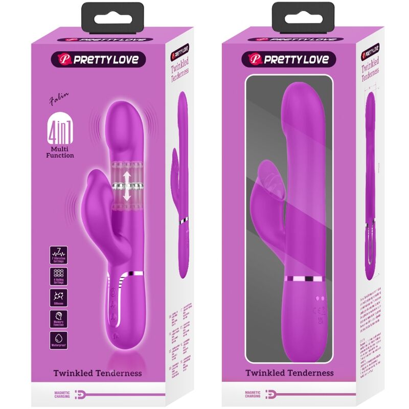 PRETTY LOVE - VIBRADOR COELHO PÉROLAS VIOLETA - Toys "n" Us