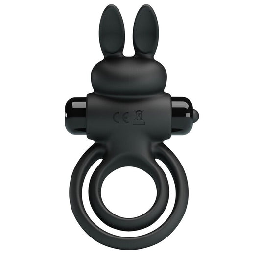 PRETTY LOVE - VIBRADOR III ANEL DE COELHO PARA PÊNIS PRETO - Toys "n" Us