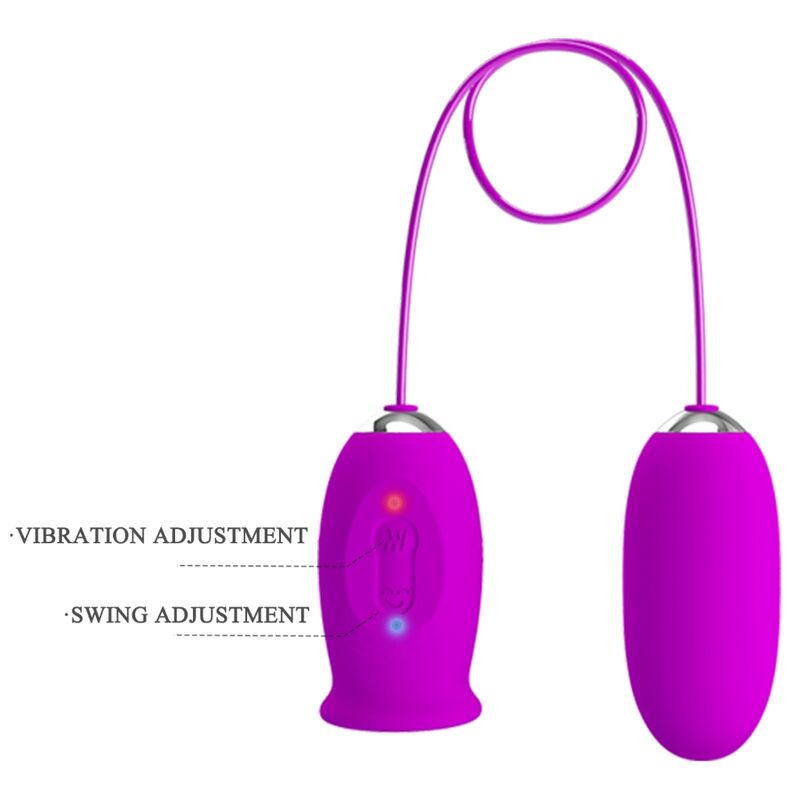 PRETTY LOVE - VIBRADOR RECARREGVEL DAISY DUAL EGG ROXO - Toys "n" Us
