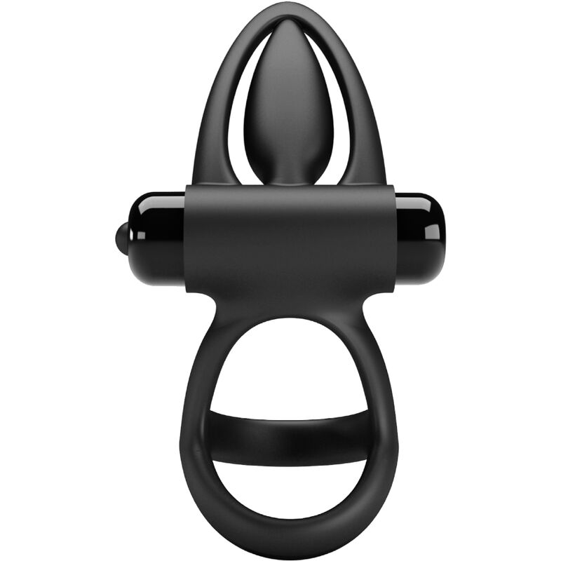 PRETTY LOVE - VIBRATING RING 10 VIBRATIONS BLACK SILICONE - Toys "n" Us