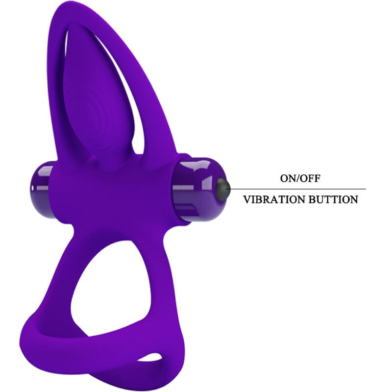 PRETTY LOVE - VIBRATOR RING 10 VIBRATIONS VIOLET SILICONE - Toys "n" Us