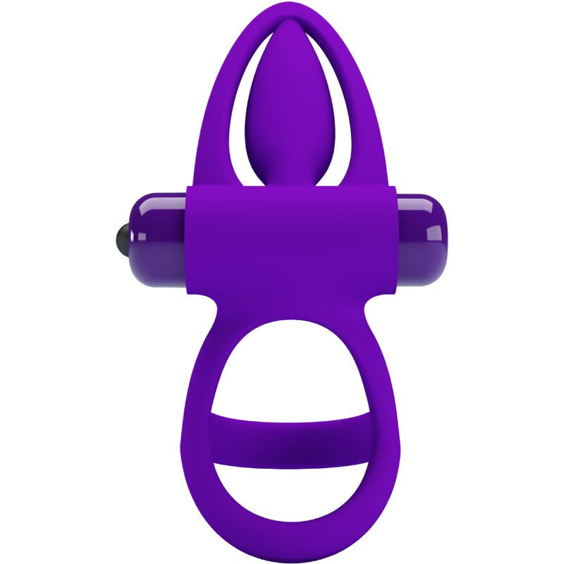 PRETTY LOVE - VIBRATOR RING 10 VIBRATIONS VIOLET SILICONE - Toys "n" Us