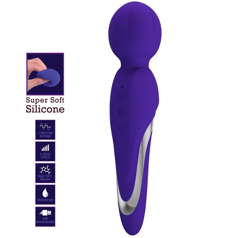PRETTY LOVE - WALTER VIBRATOR WAND PURPLE - Toys "n" Us