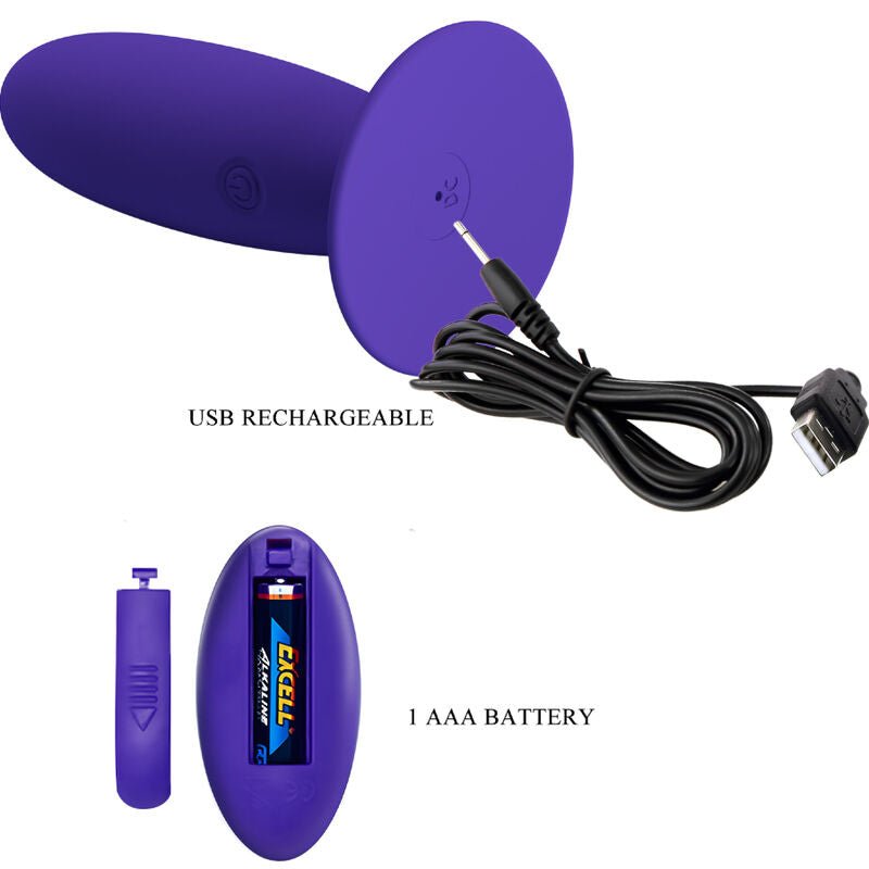 PRETTY LOVE - YOUTH PLUG ANAL VIBRATOR REMOTE CONTROL VIOLET - Toys "n" Us