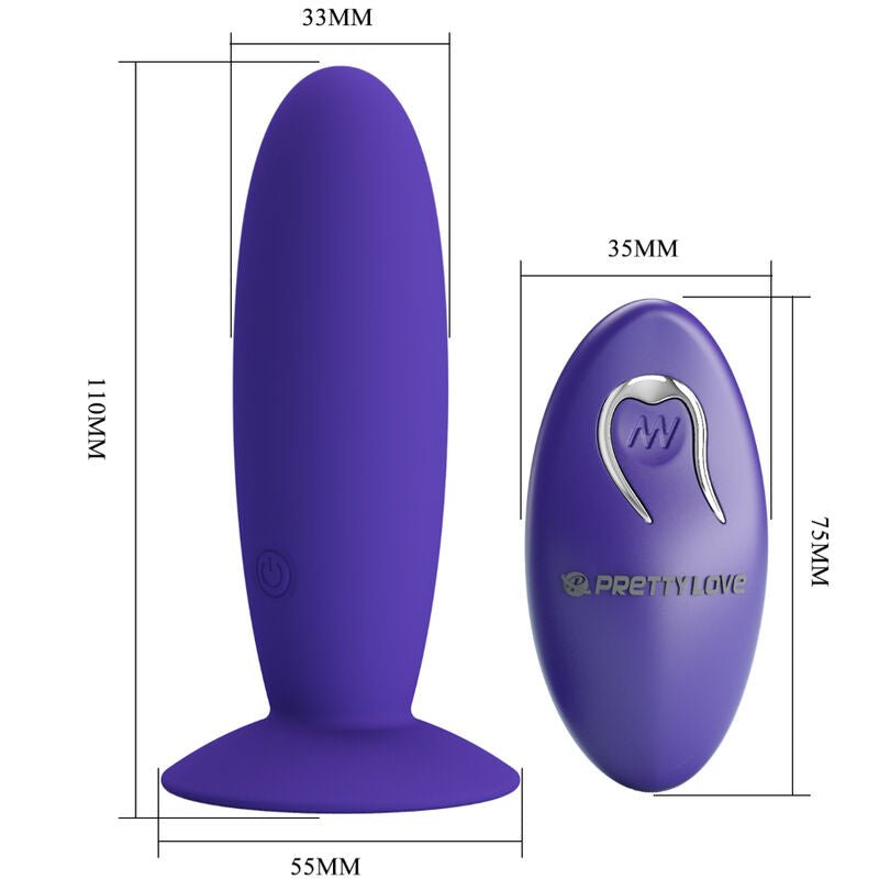 PRETTY LOVE - YOUTH PLUG ANAL VIBRATOR REMOTE CONTROL VIOLET - Toys "n" Us