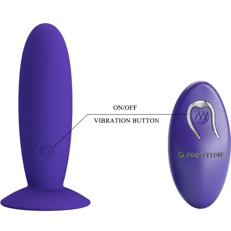 PRETTY LOVE - YOUTH PLUG ANAL VIBRATOR REMOTE CONTROL VIOLET - Toys "n" Us
