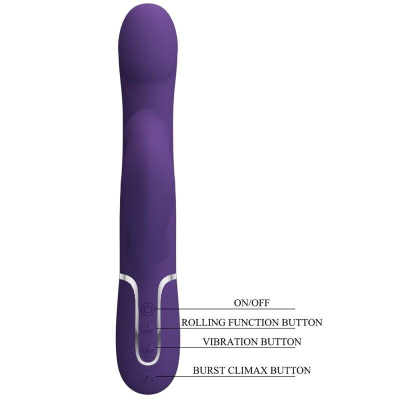 PRETTY LOVE - ZALIN VIBRADOR DE COELHO PÉROLAS 4 EM 1 ROXO - Toys "n" Us