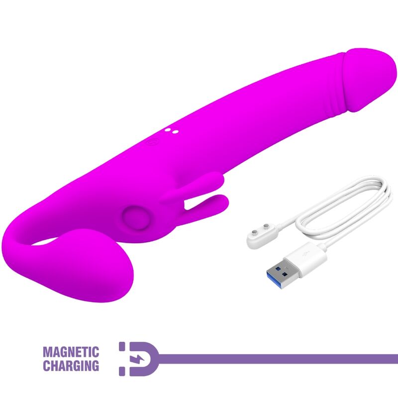 PRETTY LOVE - ZANINI STRAPLESS STRAP - ON 10 VIBRATIONS PURPLE - Toys "n" Us
