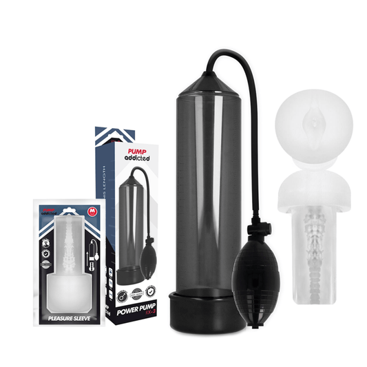 PUMP ADDICTED - RX3 BLACK WITH PLEASURE SLEEVE - Toys "n" Us