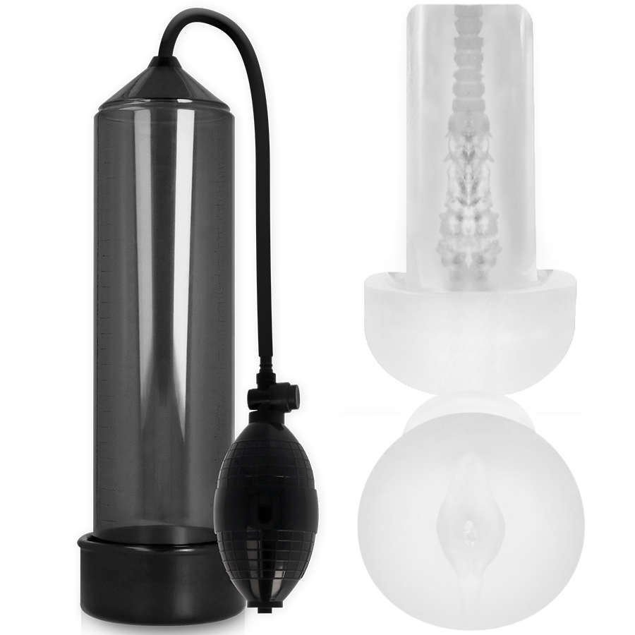 PUMP ADDICTED - RX3 BLACK WITH PLEASURE SLEEVE - Toys "n" Us